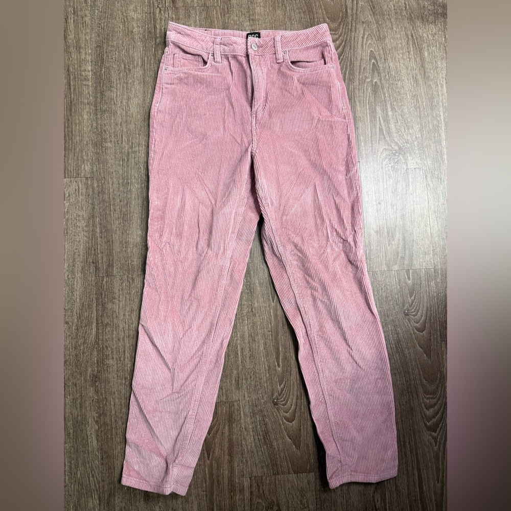 BDG Urban Outfitters Pants Mom High Rise Pink Corduroy Women's 28 Cotton